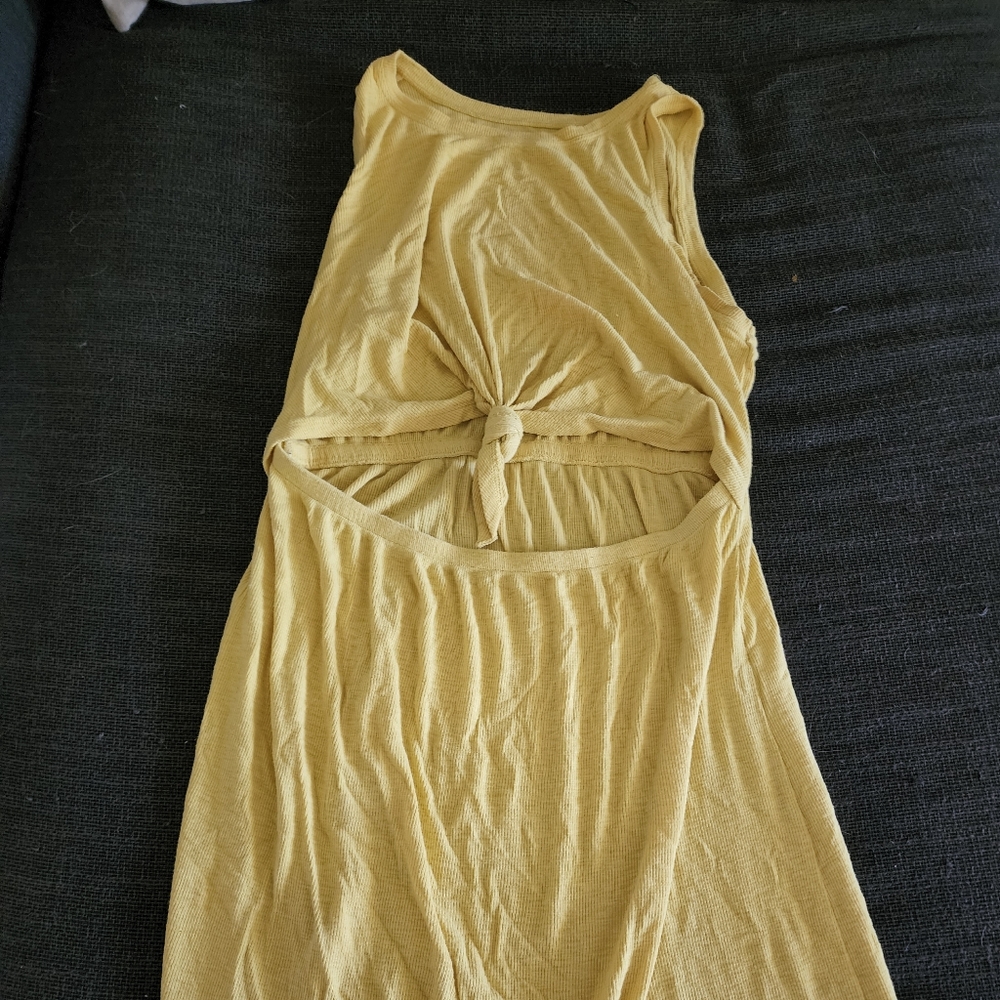 Aerie Yellow Cutout Mini Dress - MOVING SALE